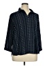 Van Heusen 100% Polyester Blue 3/4 Sleeve Blouse Size XL - photo 1