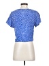 Monki 100% Viscose Blue Short Sleeve Top Size S - photo 2