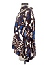 Black Label by Chico's 100% Polyester Animal Print Blue Long Sleeve Blouse Size 2 - photo 5