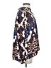 Black Label by Chico's 100% Polyester Animal Print Blue Long Sleeve Blouse Size 2 - photo 4