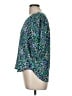 Ann Taylor 100% Polyester Blue 3/4 Sleeve Blouse Size M - photo 5