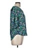 Ann Taylor 100% Polyester Blue 3/4 Sleeve Blouse Size M - photo 4
