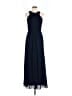 Bill Levkoff 100% Polyester Blue Black Cocktail Dress Size 10 - photo 1