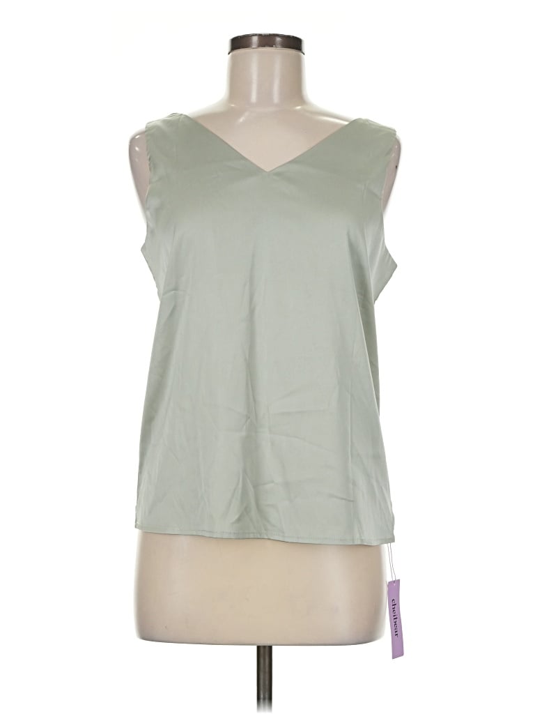 Pre-owned Assorted Brands Sleeveless T-shirt In Green