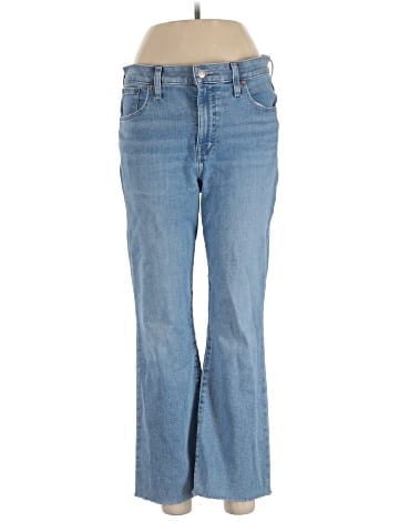 Madewell Kick Out Crop Jeans in Corley Wash: Raw-Hem Edition (view 1)