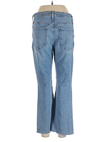 Madewell Kick Out Crop Jeans in Corley Wash: Raw-Hem Edition (view 2)