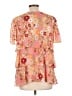Emma James 100% Polyester Orange Short Sleeve Blouse Size L - photo 2