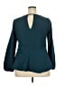Xhilaration Teal Long Sleeve Blouse Size XXL - photo 2