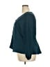Xhilaration Teal Long Sleeve Blouse Size XXL - photo 5