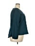 Xhilaration Teal Long Sleeve Blouse Size XXL - photo 4