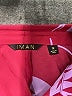 IMAN 100% Polyester Print Burgundy Long Sleeve Blouse Size 1X - photo 7