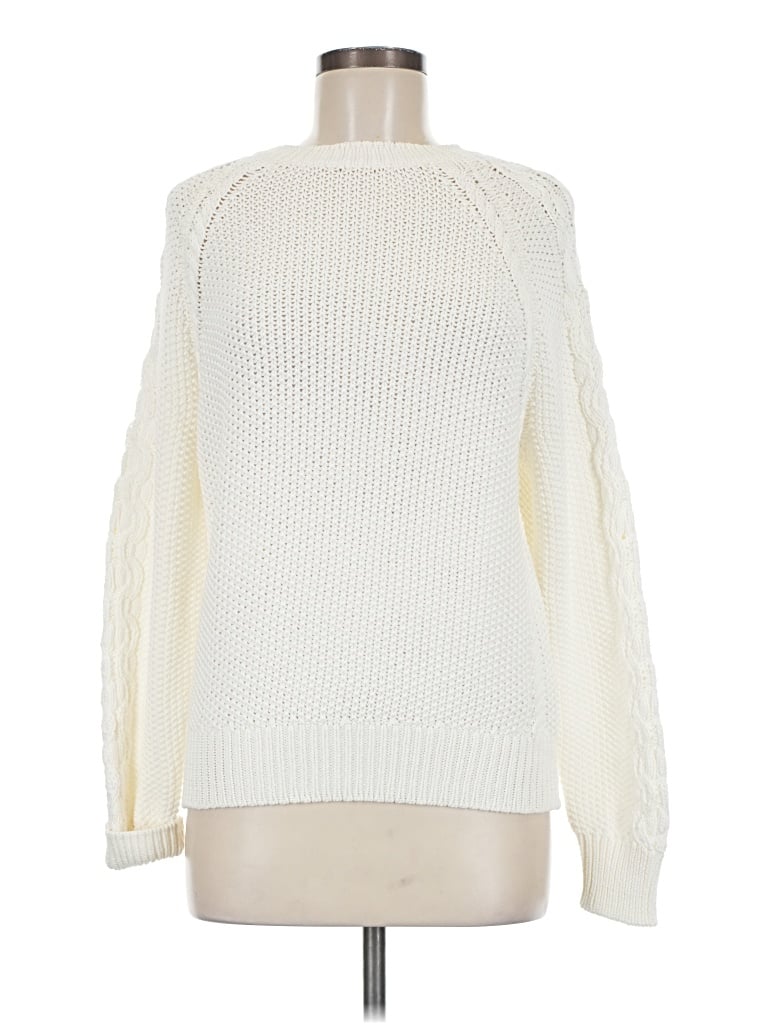 Pre-owned Ann Taylor Pullover Sweater In Ivory
