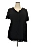 Bobeau 100% Viscose Black Short Sleeve Blouse Size 2X - photo 1