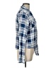 Aeropostale 100% Rayon Plaid Blue Long Sleeve Blouse Size L - photo 4