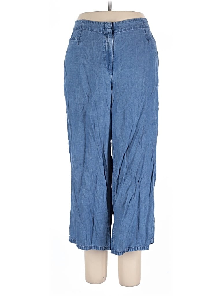 Pre-owned Jjill Casual Pants In Blue