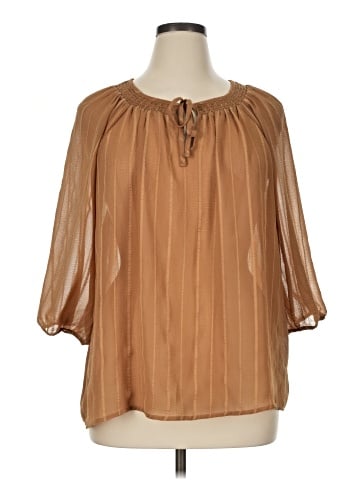 Torrid 3/4 Sleeve Blouse (view 1)