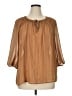 Torrid 100% Polyester Brown 3/4 Sleeve Blouse Size 1X Plus (1) - photo 1