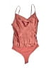 Intermix 100% Silk Orange Bodysuit Size P (petite) - photo 1