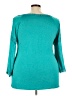 Forgotten Grace Teal 3/4 Sleeve Top Size 3X - photo 2