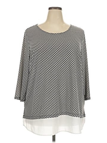 Adrianna Papell 3/4 Sleeve Blouse (view 1)