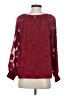 Design History 100% Polyester Burgundy Long Sleeve Blouse Size S - photo 2