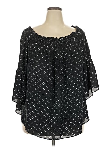 Boutique + 3/4 Sleeve Blouse (view 1)
