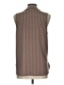 Beacon Polka Dots Tan Brown Sleeveless Blouse Size L - photo 2