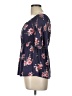 Rewind Blue Purple Short Sleeve Blouse Size L - photo 5