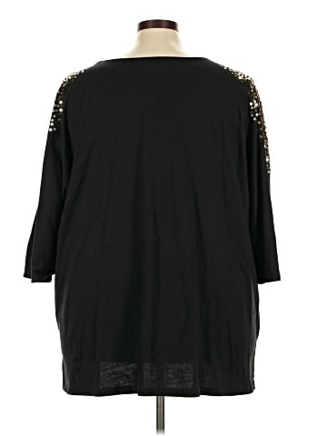Roaman's 3/4 Sleeve Top (view 2)
