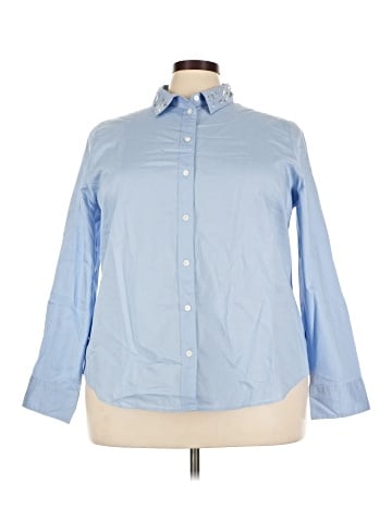 J.Crew Factory Store Long Sleeve Button-Down Shirt (view 1)