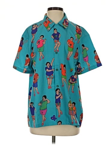 Assorted Brands Short Sleeve Button-Down Shirt (view 1)