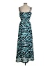 Gianni Bini 100% Polyester Print Teal Casual Dress Size S - photo 2