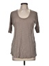 BCBGMAXAZRIA Gray Short Sleeve Top Size M - photo 1