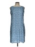 Harold's 100% Rayon Print Blue Casual Dress Size 10 - photo 1