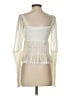 Shein Ivory Long Sleeve Top Size 4 - photo 2