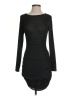 Crystal Sky Solid Black Cocktail Dress Size S - photo 1