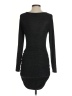 Crystal Sky Solid Black Cocktail Dress Size S - photo 2