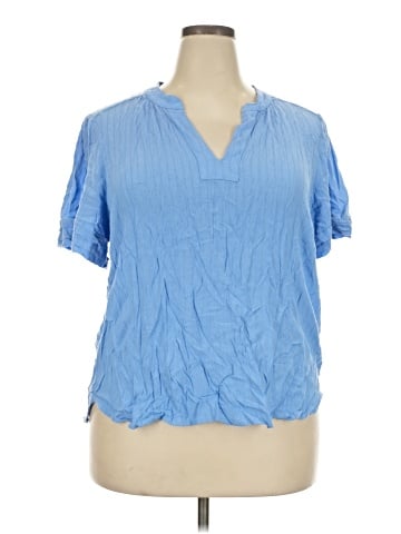 Well Worn Short Sleeve Blouse (view 1)
