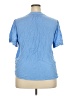 Well Worn 100% Viscose Blue Short Sleeve Blouse Size XXL - photo 2