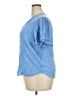 Well Worn 100% Viscose Blue Short Sleeve Blouse Size XXL - photo 5