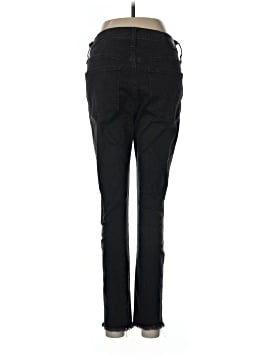 Madewell Petite 10" High-Rise Skinny Jeans in Berkeley Black: Button-Through Edition (view 2)