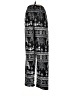 0039 Italy Print Black Casual Pants Size 6 (estimated) - photo 1