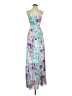 Parker 100% Silk Floral Blue Cocktail Dress Size XS - photo 1