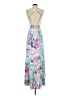 Parker 100% Silk Floral Blue Cocktail Dress Size XS - photo 2