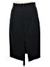 Express Design Studio Solid Black Formal Skirt Size 2 - photo 2