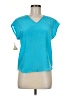Jordan 100% Silk Teal Short Sleeve Top Size 7 - 8 - photo 1