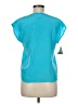 Jordan 100% Silk Teal Short Sleeve Top Size 7 - 8 - photo 2