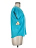 Jordan 100% Silk Teal Short Sleeve Top Size 7 - 8 - photo 4