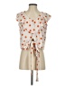 Plains & Prints Orange Sleeveless Blouse Size 4 - photo 1