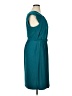 Suzi Chin for Maggy Boutique Solid Teal Casual Dress Size 14 - photo 4